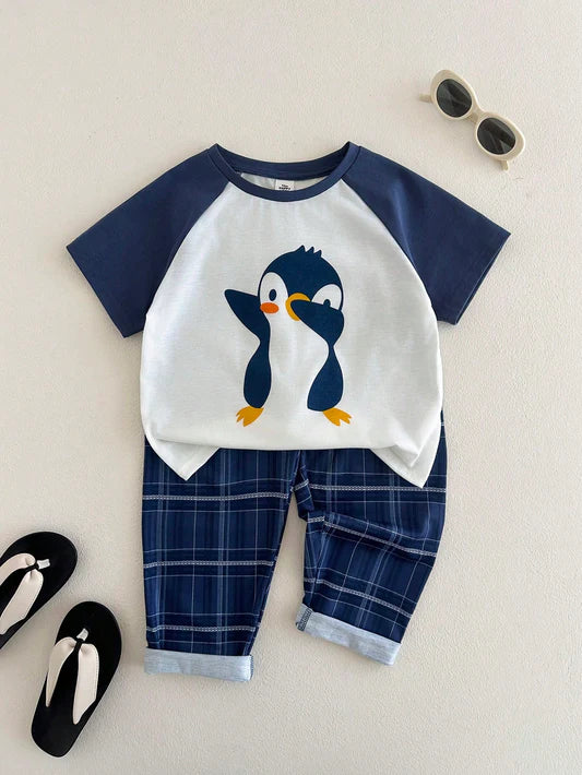 Penguin Half Sleeve Kids Suit