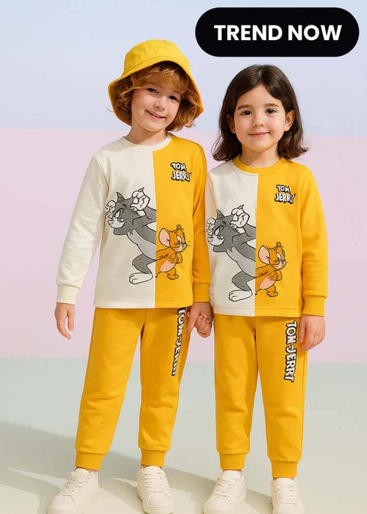 Yellow Tom & Jerry Kids Suit