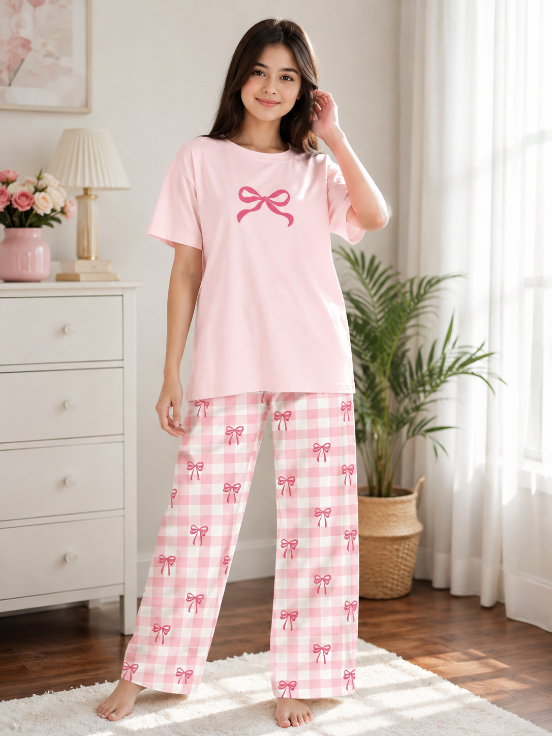Pink Ribbon Dream PJ Set