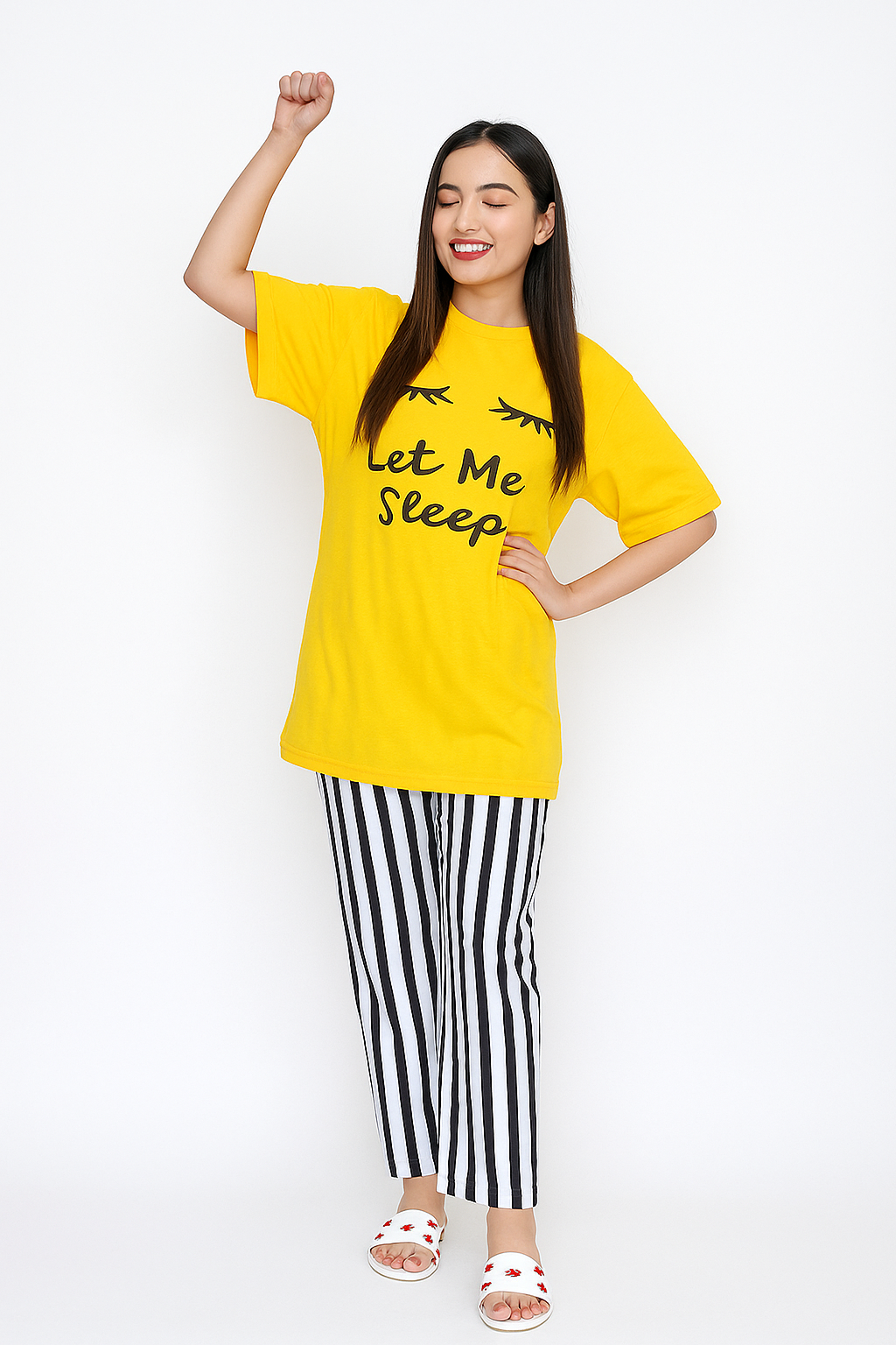Yellow Let Me PJs SET