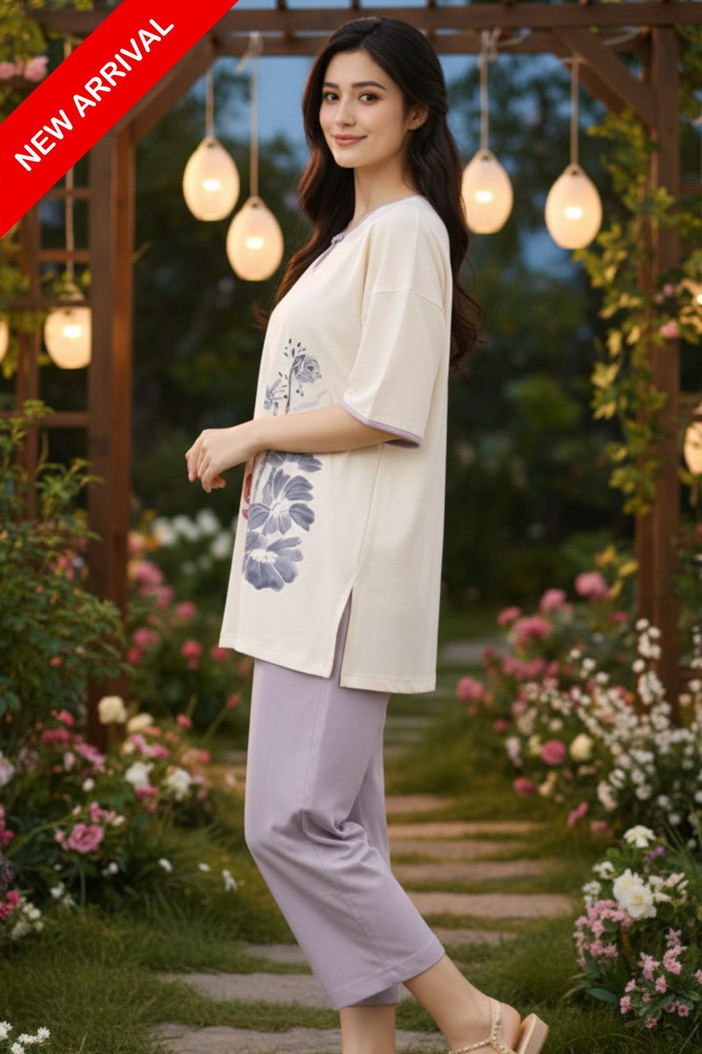 Purple Ivory PJs Set