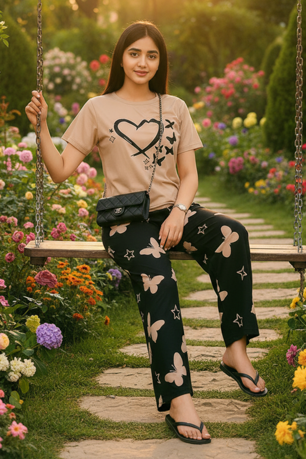 Heart & Butterfly PJs SET